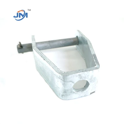 سخت افزار خط قطبی گالوانیزه داغ براکت Clevis ثانویه